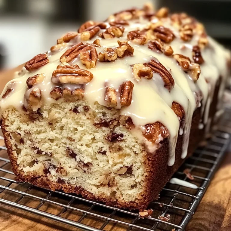 Butter Pecan Loaf, Cream Cheese Icing
