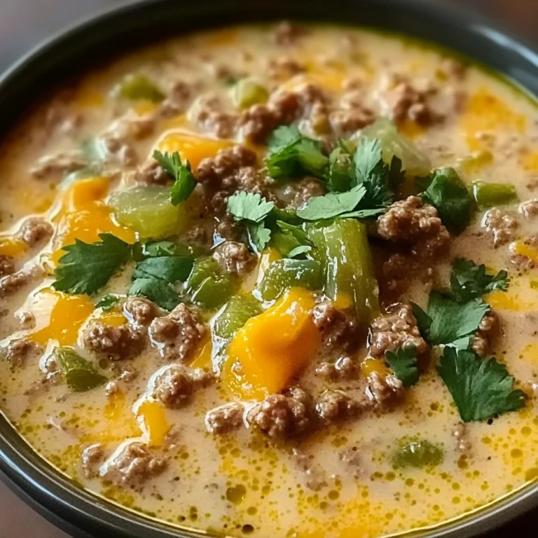 Cheesy Beef Soup