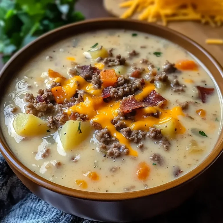Creamy Burger Soup