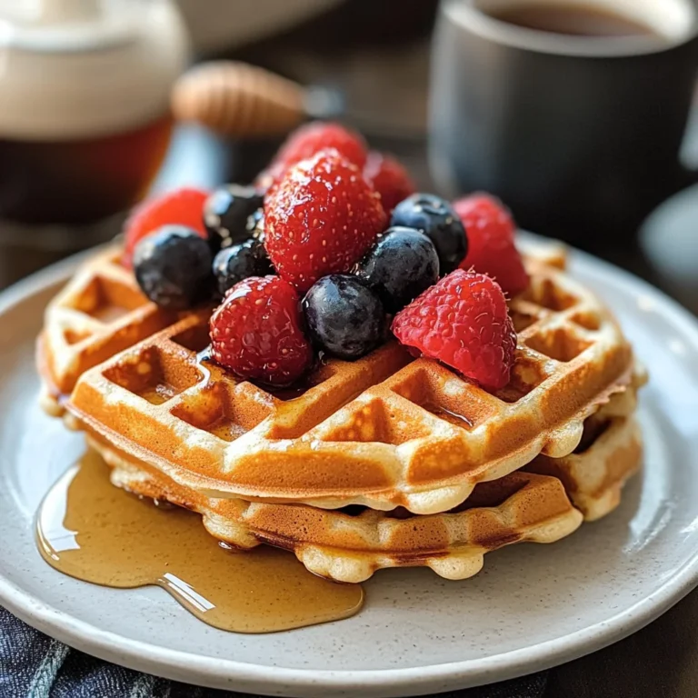 Crispy High Protein Waffles