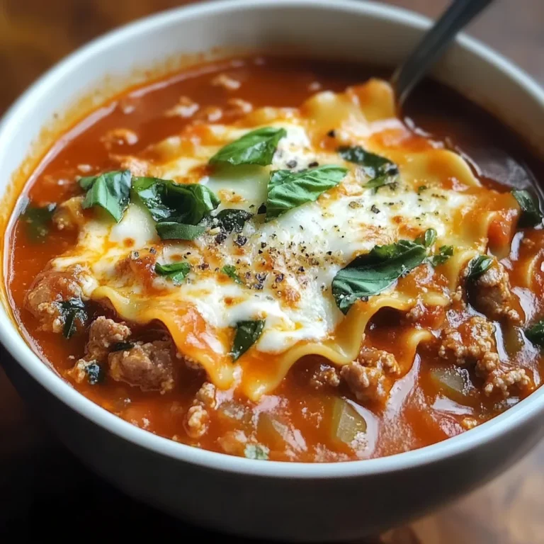 Easy Lasagna Soup