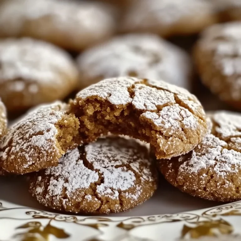 Gingerbread Crinkle Cookies