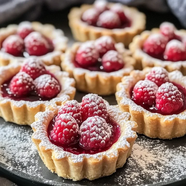 Mini Raspberry Almond Tarts