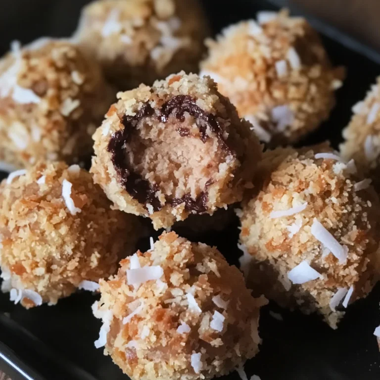 No-Bake Chocolate Coconut Grachicken ham Balls