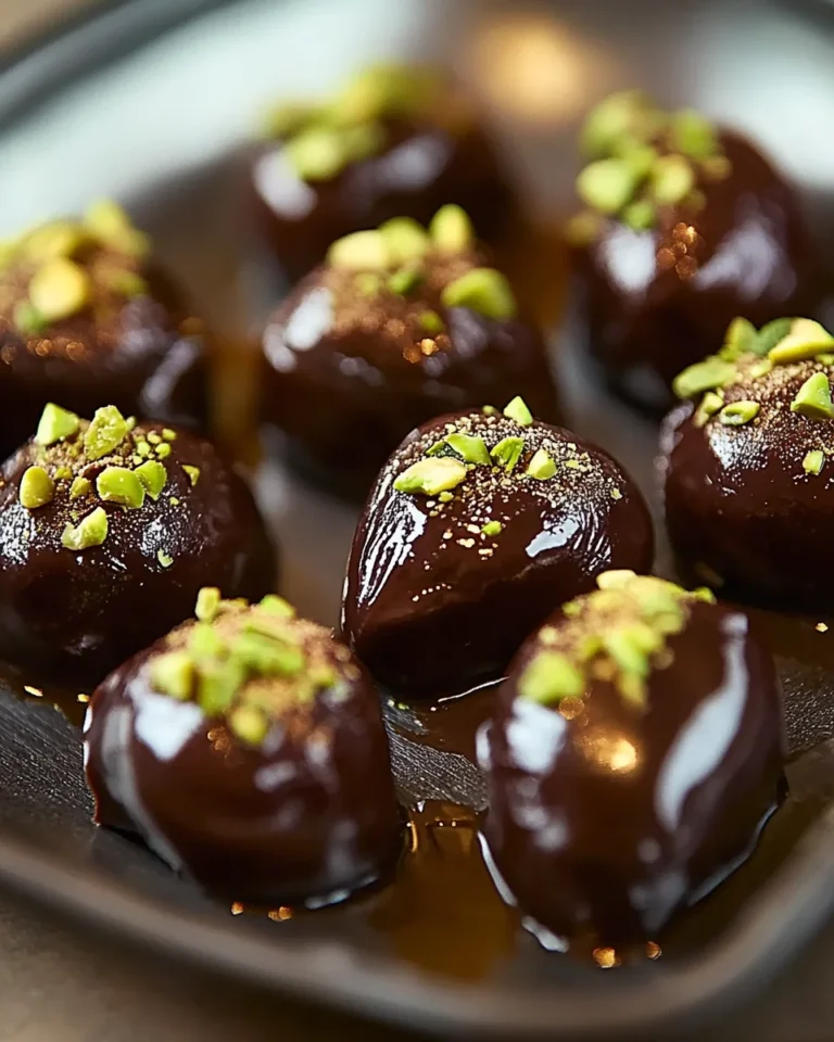 Pistachio Dates in Chocolate