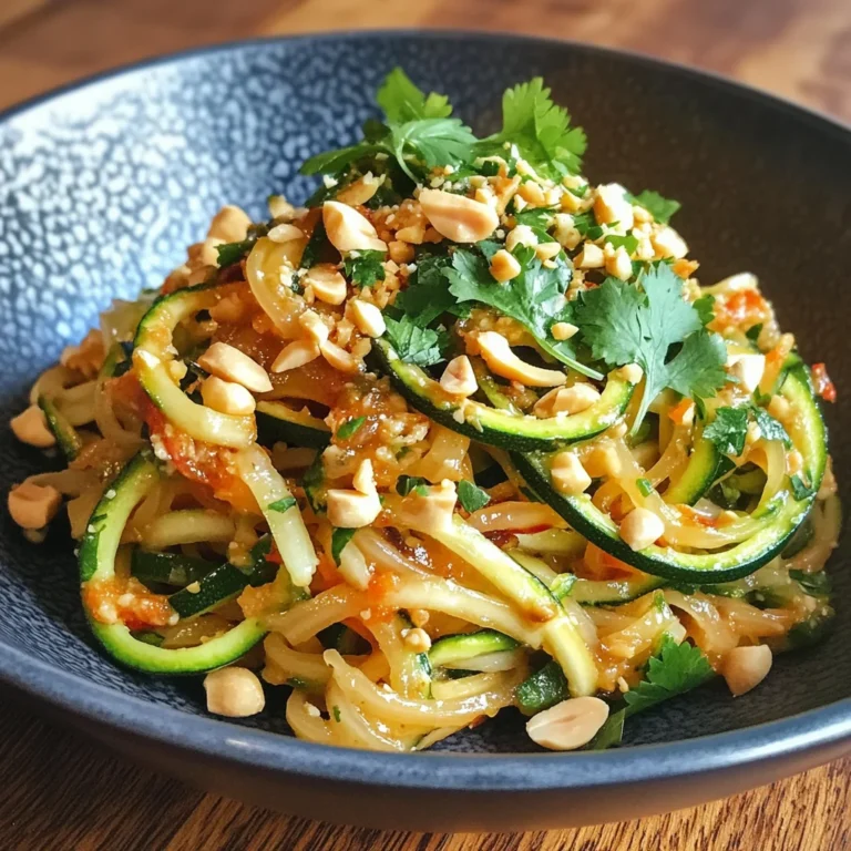 Zucchini Pad Thai Low Carb