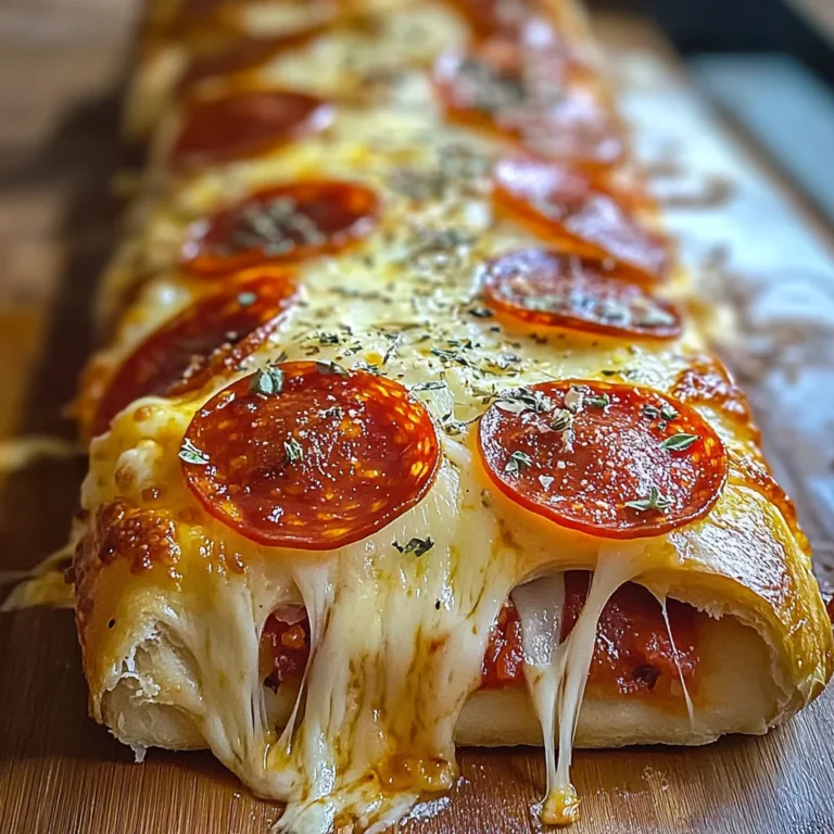 cheesy pepperoni stromboli