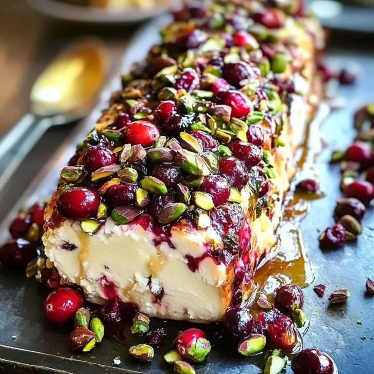 cranberry pistachio cheese log