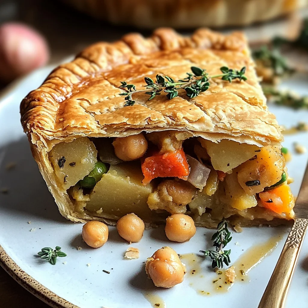 vegan pot pie chickpeas