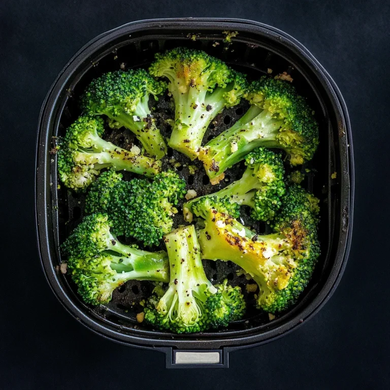 10 Minute Air Fryer Broccoli Recipe
