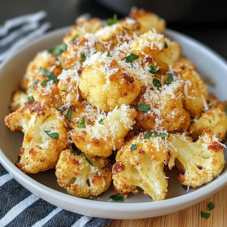 Air Fryer Cauliflower Parmesan