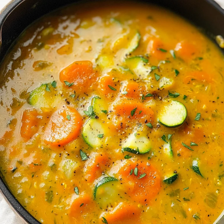 CARROT GINGER ZUCCHINI SOUP