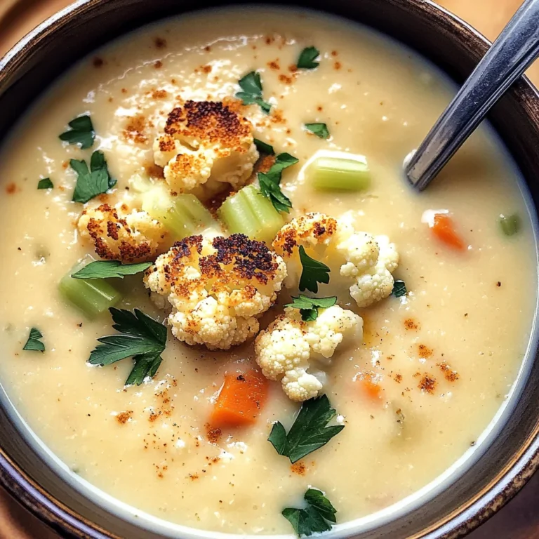 Creamy Cauliflower White Bean Soup