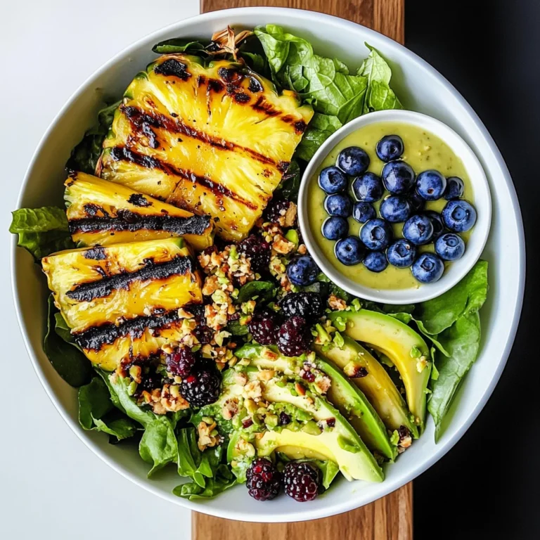 Creamy Citrus Dressing + Grilled Pineapple Salad
