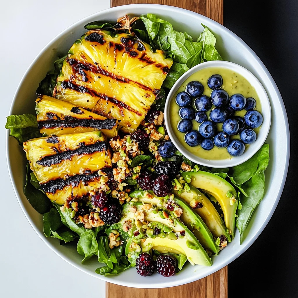 Creamy Citrus Dressing + Grilled Pineapple Salad