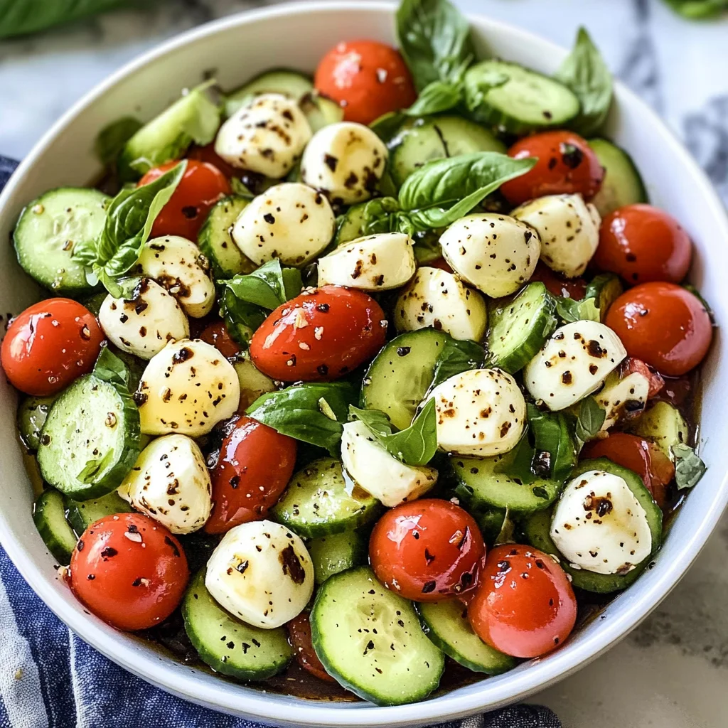 Cucumber Caprese Salad