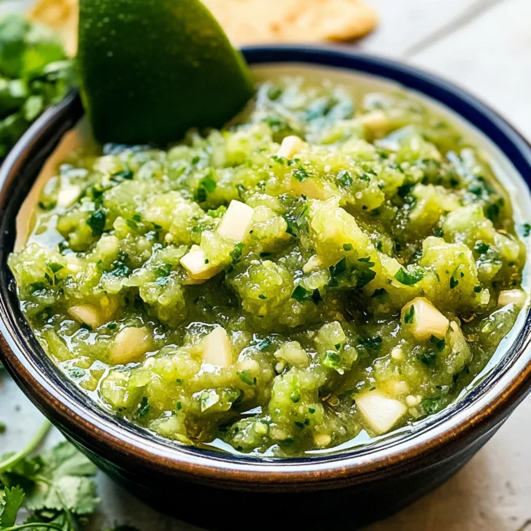 Fresh Green Tomato Salsa