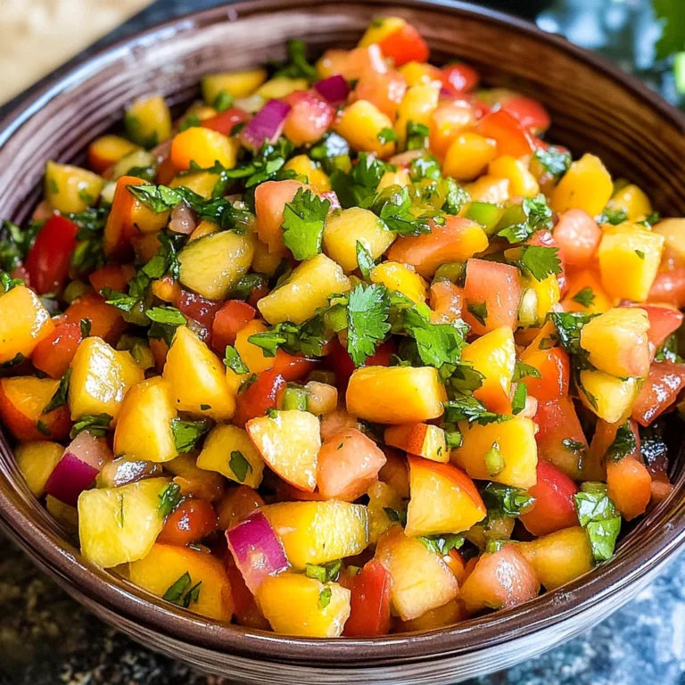 Fresh Peach Salsa