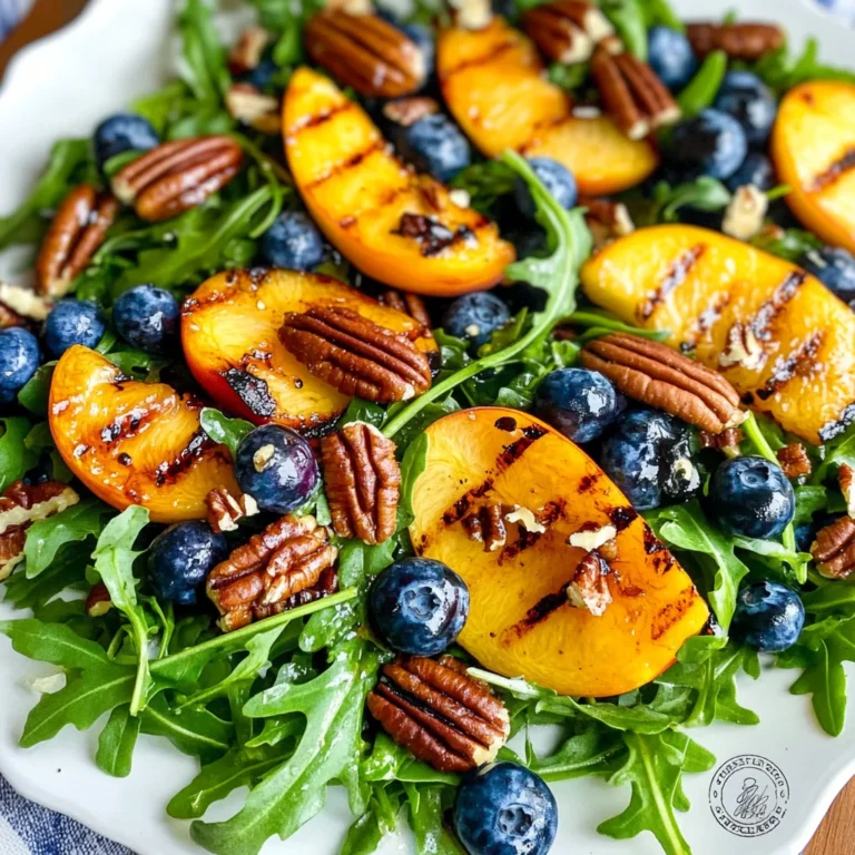 Grilled Peach Salad