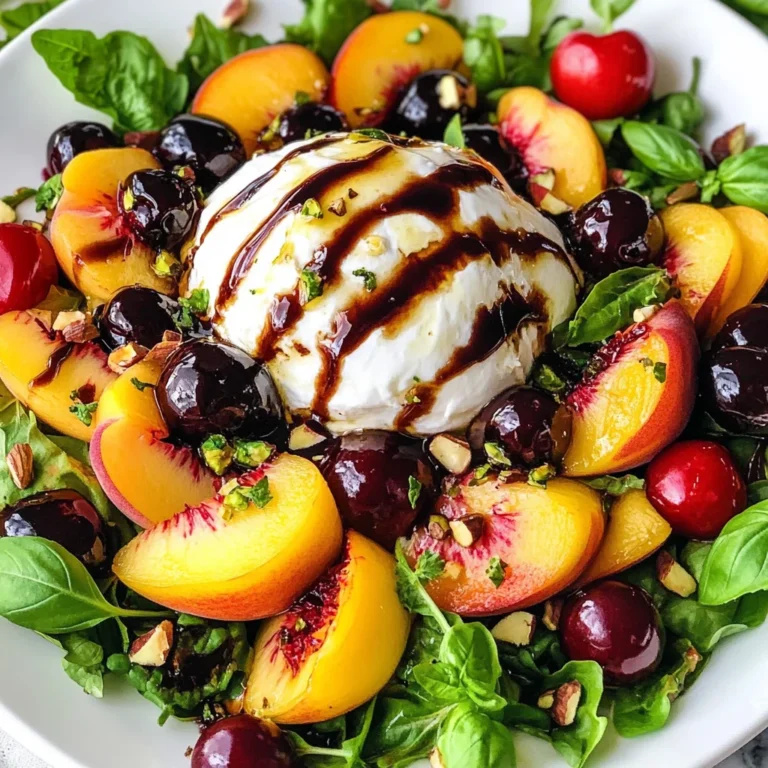 Peach Burrata Salad