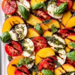 Peach Tomato Caprese Salad