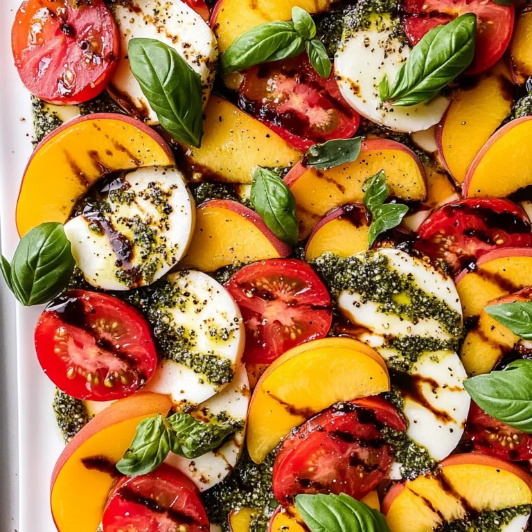 Peach Tomato Caprese Salad