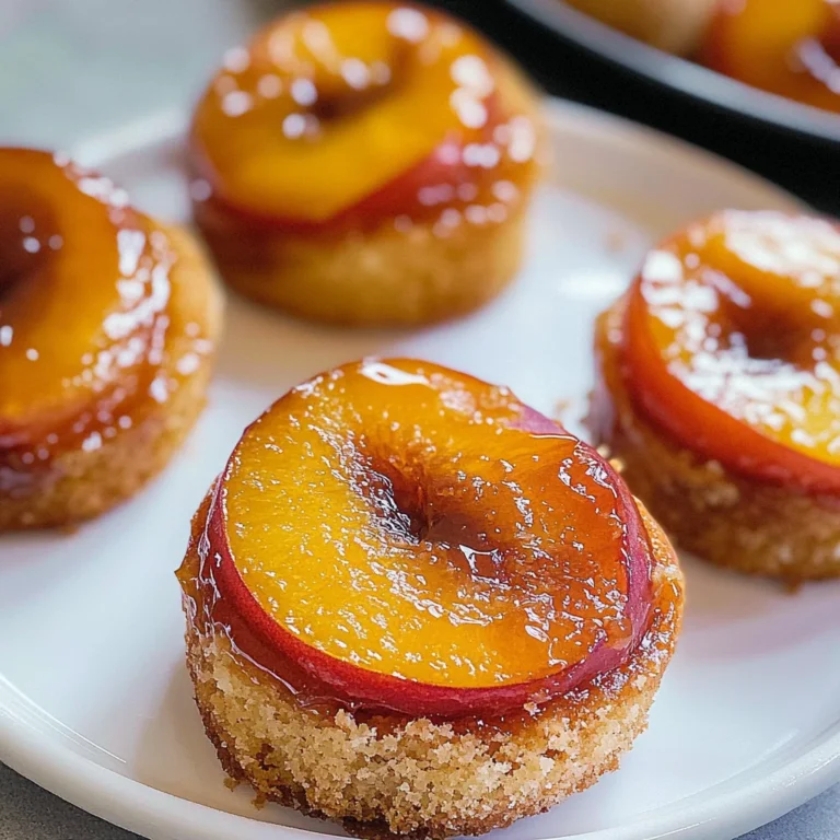Peach Upside Down Mini Cakes