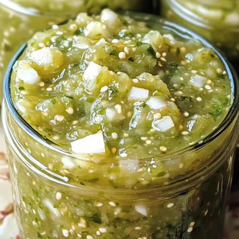Roasted Tomatillo Salsa Verde Canning Recipe