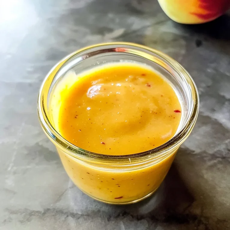 Sweet Peach Salad Dressing