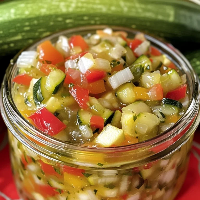 Zucchini Relish Canning Recipe