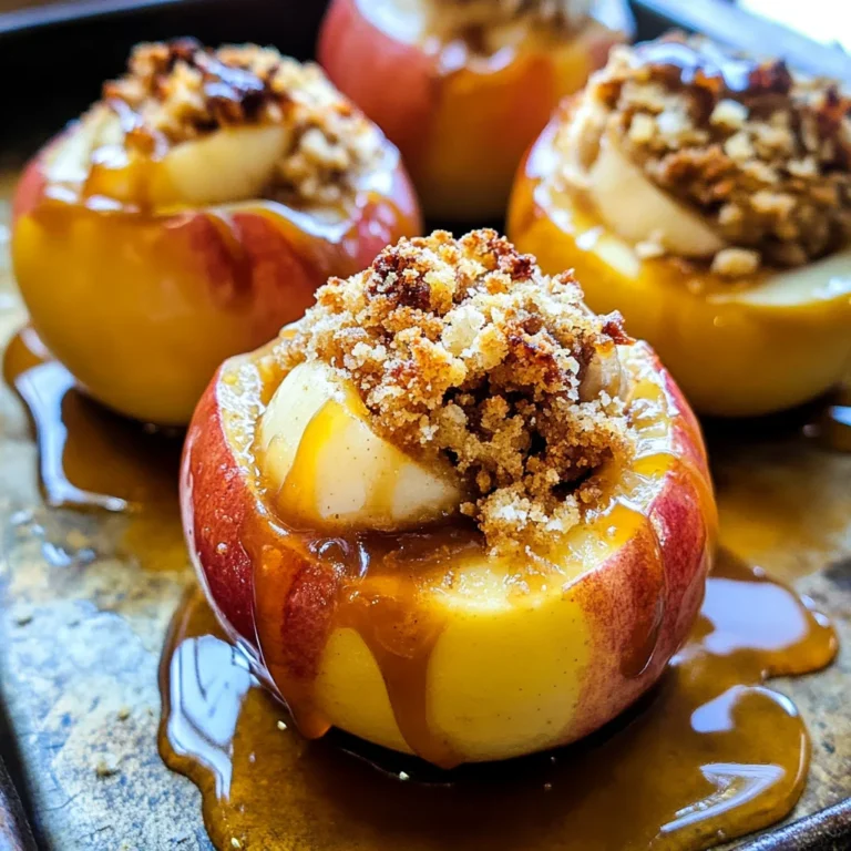 Apple Crisp Stuffed Baked Apples