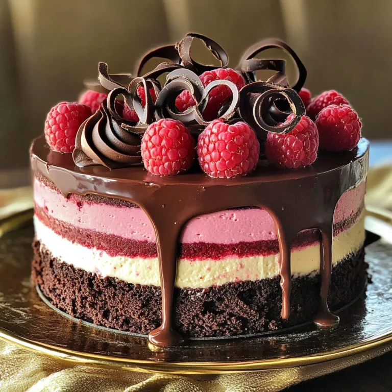 Chocolate Raspberry Mousse Cake