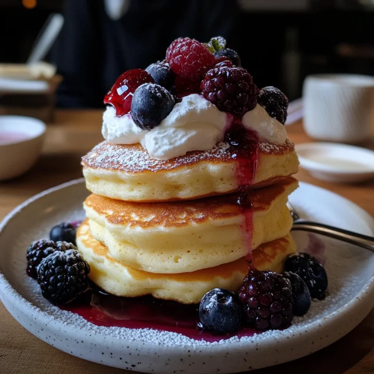 Fluffy Japanese Soufflé Pancakes