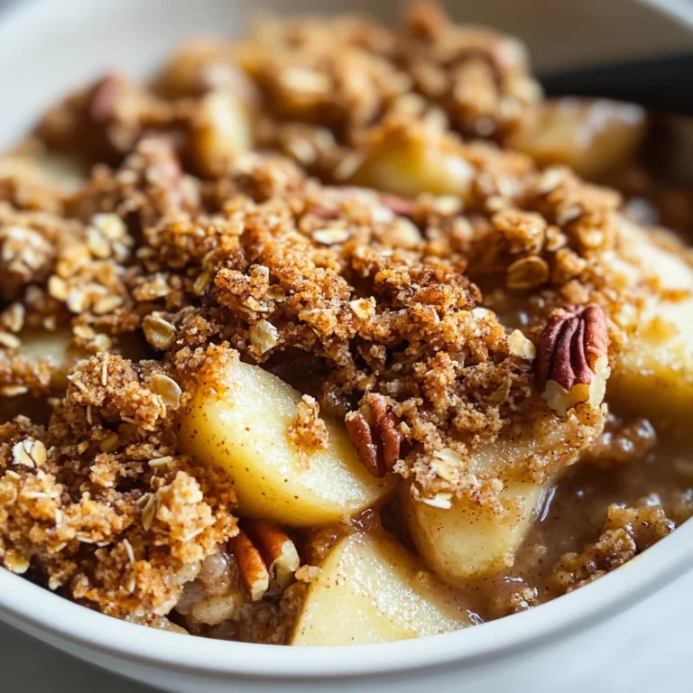 Healthy Breakfast Apple Crumble