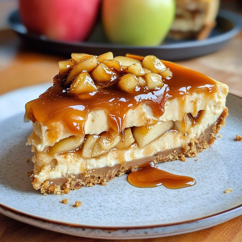 Karamell-Apfel-Käsekuchen