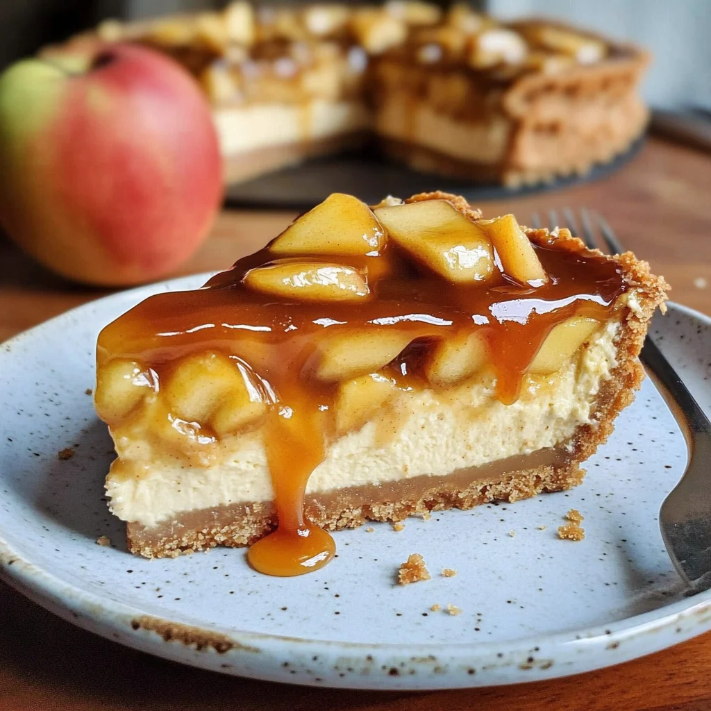 Karamell-Apfel-Käsekuchen