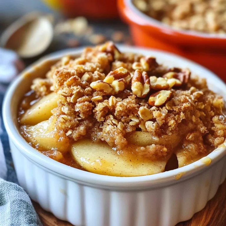 Mini Apple Walnut Crumble