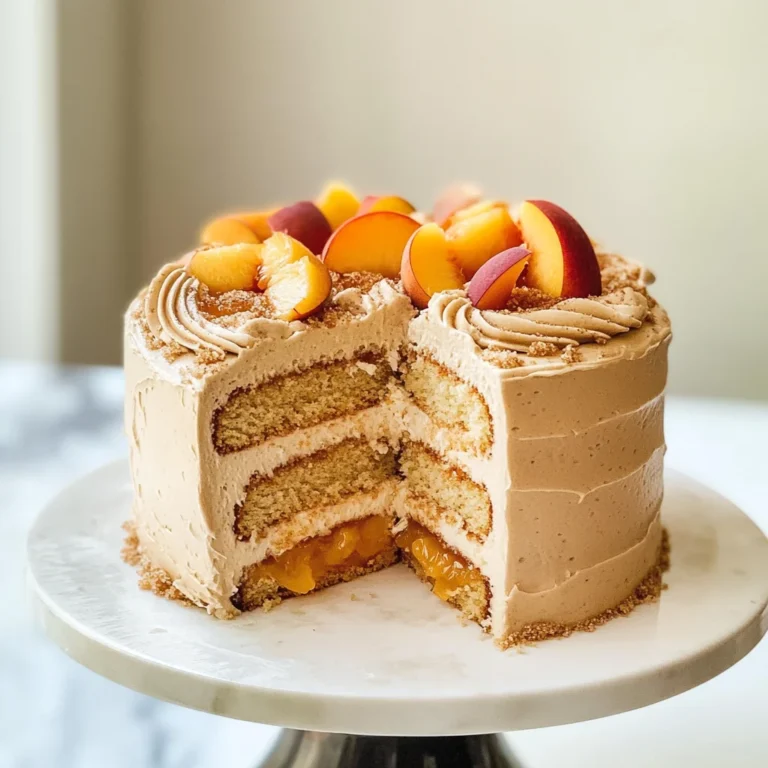 Mini Peach Pie Cake
