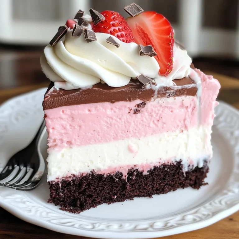 Neapolitan Ice Cream Cake
