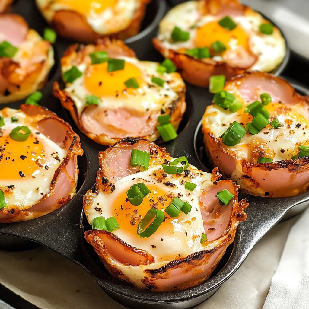 chicken ham and Cheese Egg Cups