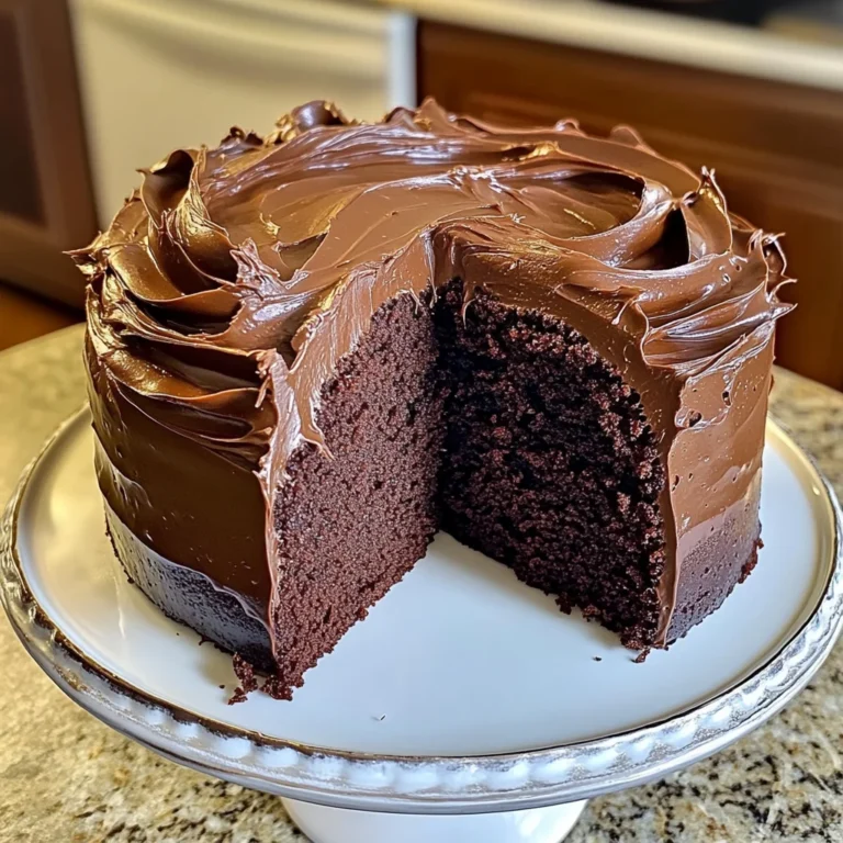 Chocolate Pound Cake with Chocolate Frosting