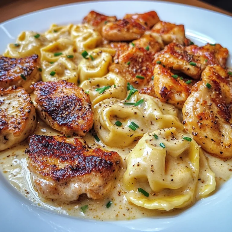 Creamy Cajun Chicken Tortellini in Garlic Cheese Sauce