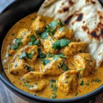 Creamy Coconut Chicken Curry with Naan