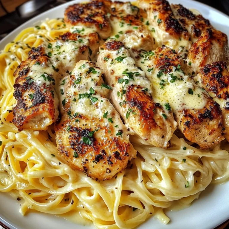Creamy Garlic Chicken Linguine