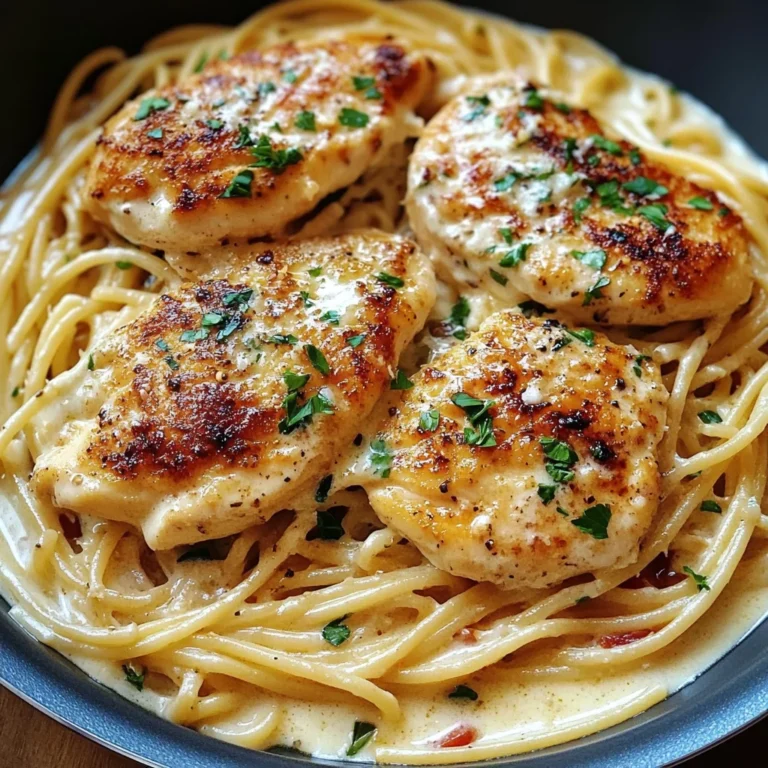 Creamy White Wine Parmesan Chicken Pasta