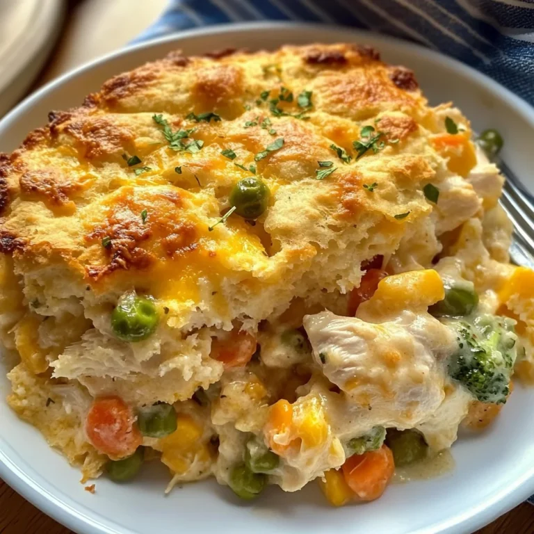 Easy Chicken Cobbler Dinner Casserole