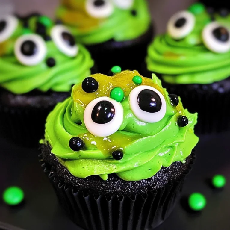 Halloween Slime Cupcakes