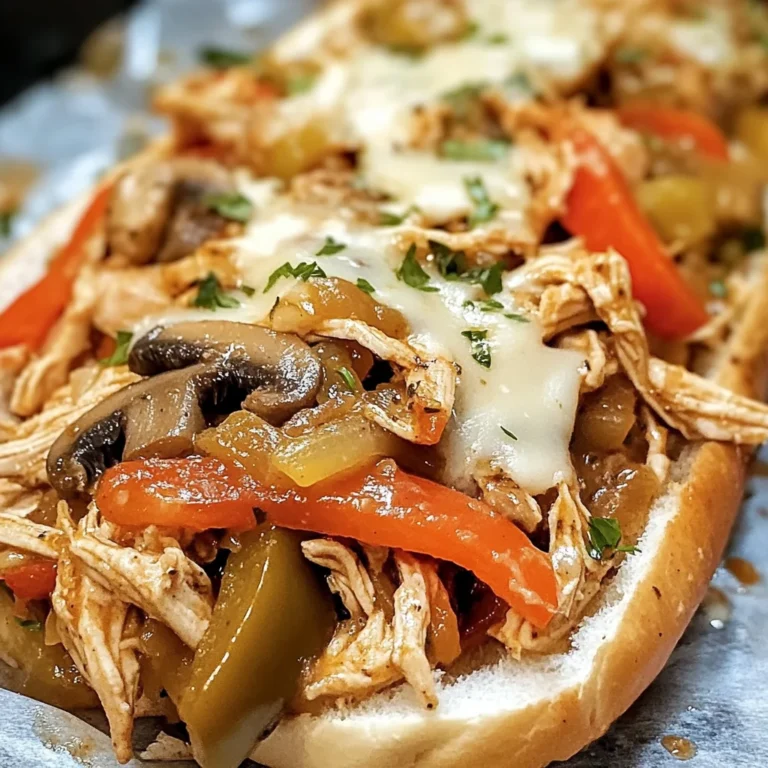 Healthy Crockpot Chicken Philly Cheesesteak Recipe