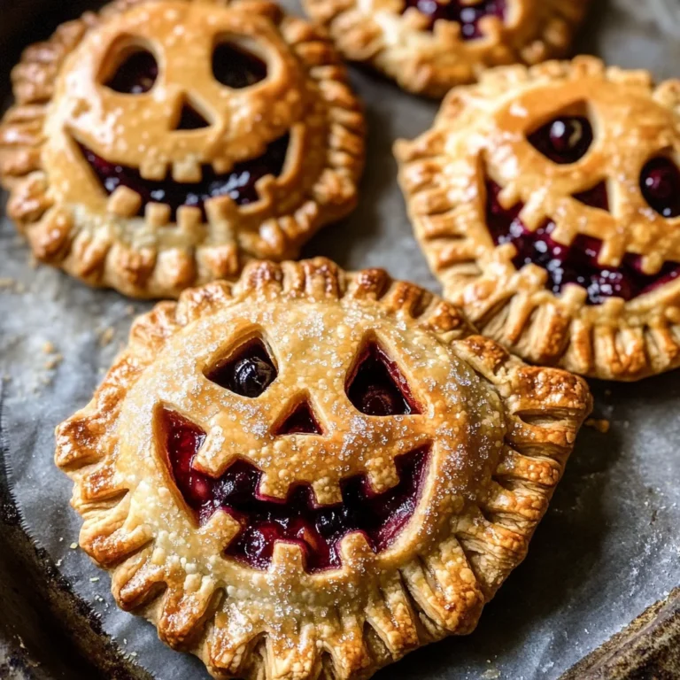 Jack-O-Lantern Hand Pies