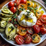 Mediterranean Burrata Board